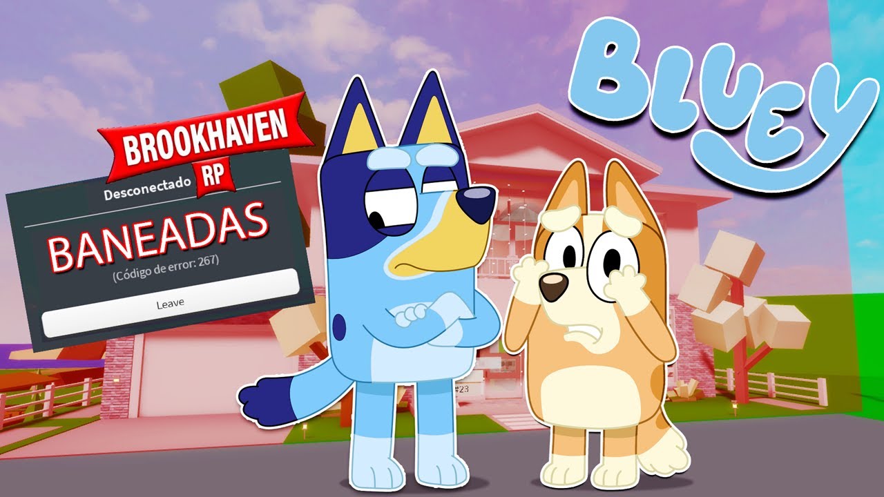 BANEAN a BLUEY y BINGO en su PRIMERA VEZ en BROOKHAVEN 🏡 | Las Aventuras de BLUEY en ROBLOX!