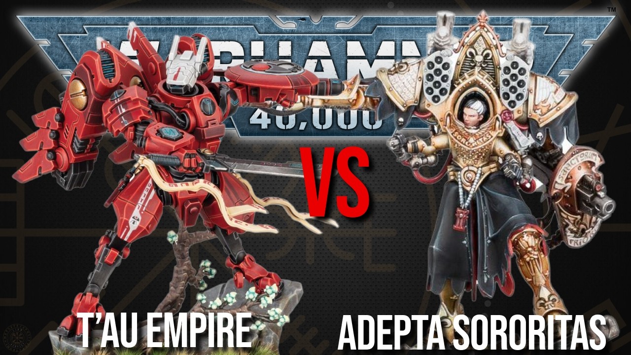 Liam Learns T'au Empire Vs Adepta Sororitas - Warhammer 40k 10th Edition