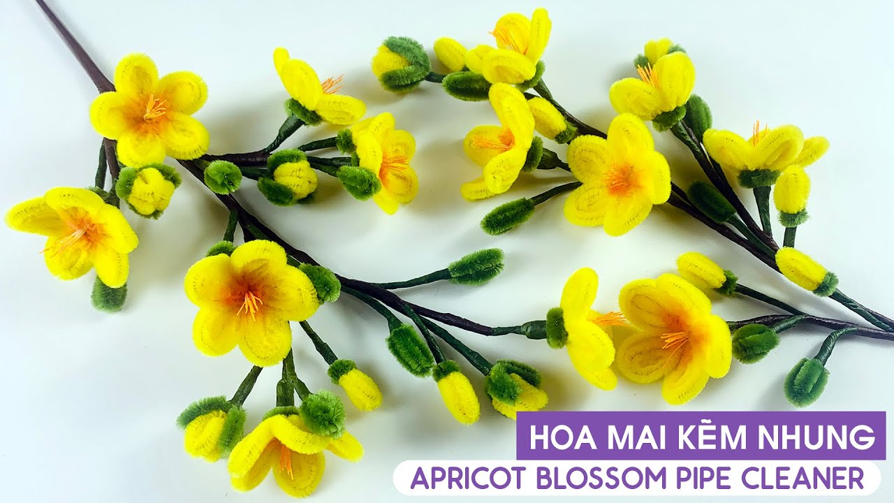 Cách Làm HOA MAI VÀNG Bằng Kẽm Nhung Đón Tết Không Dùng Keo Nến / Sam Art & Craft