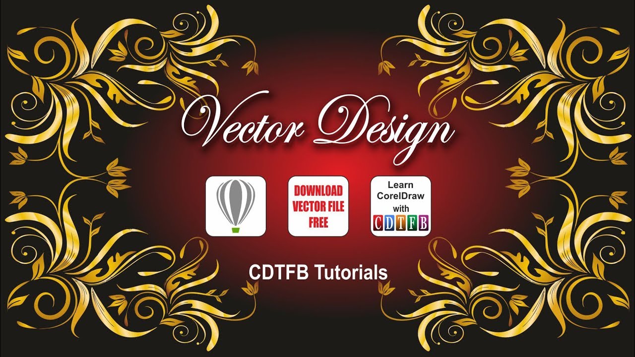 how to make vector design in coreldraw, with cdtfb , Learn corel with cdtfb