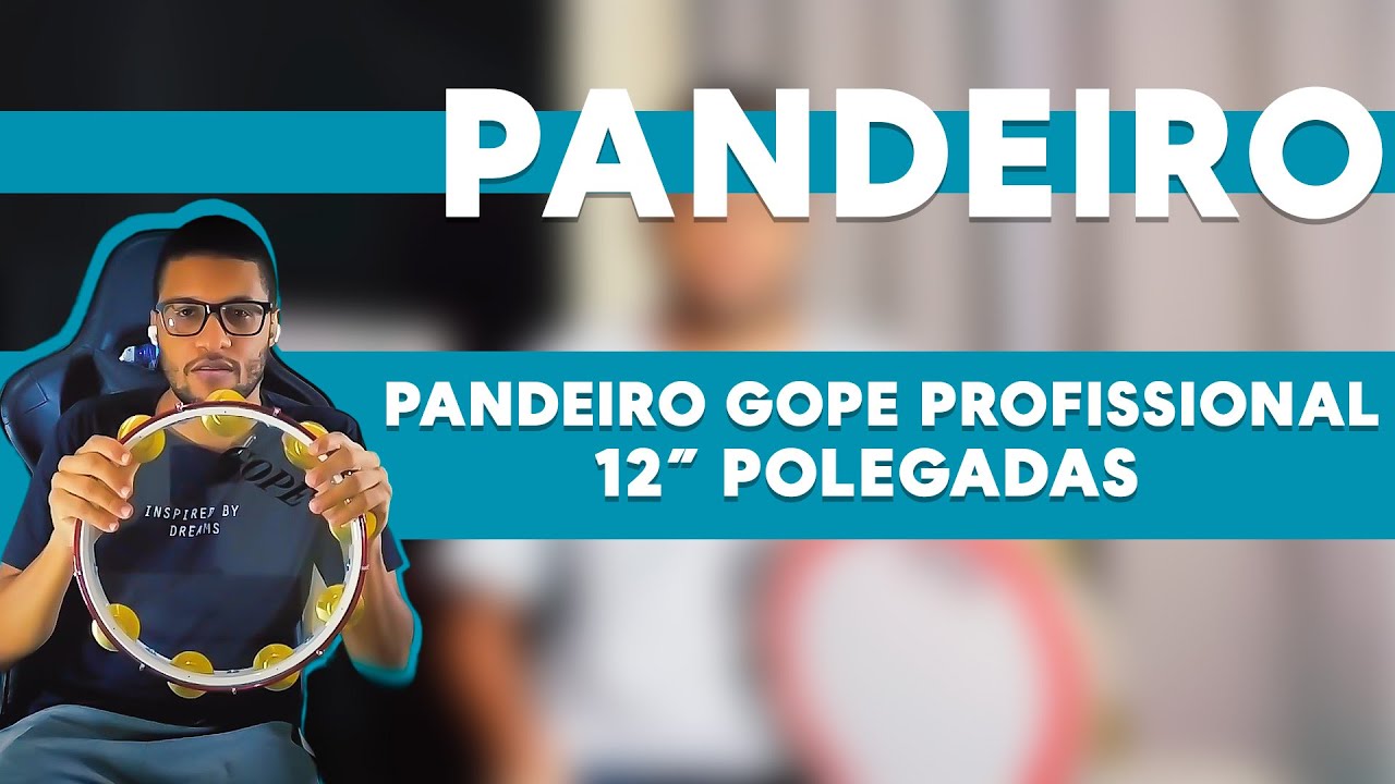 Pandeiro GOPE PROFISSIONAL 12 Polegadas!