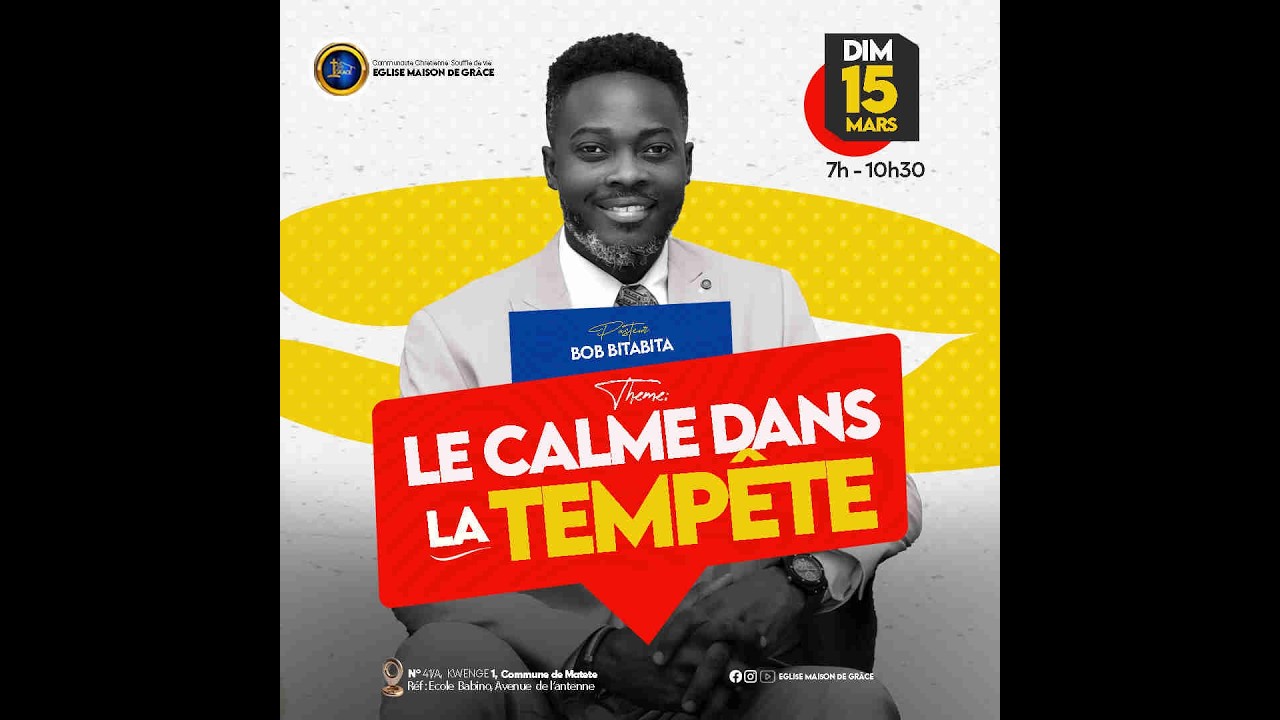 PASTEUR BOB BITABITA || DIMANCHE || 15-03-2026 || CULTE DE CELEBRATION