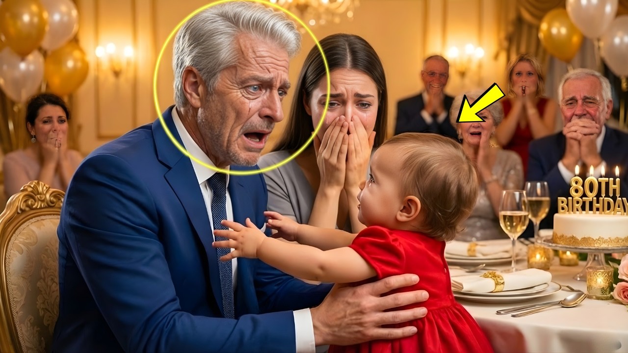 NO ANIVERSÁRIO DE 80 ANOS NINGUÉM FOI NA FESTA DO MILIONÁRIO... ATÉ A BEBÊ DA FAXINEIRA ENTRAR
