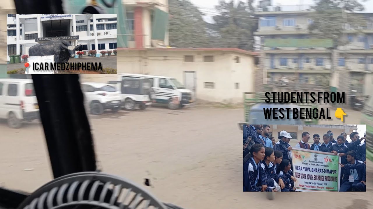 Day out with Inter State Youth Exchange Programme Students from West Bengal/ Bus vlog #dimapur #vlog