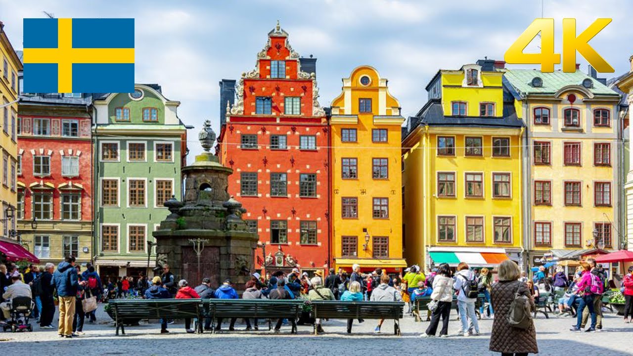Sweden - Stockholm - Walking Tour 4k