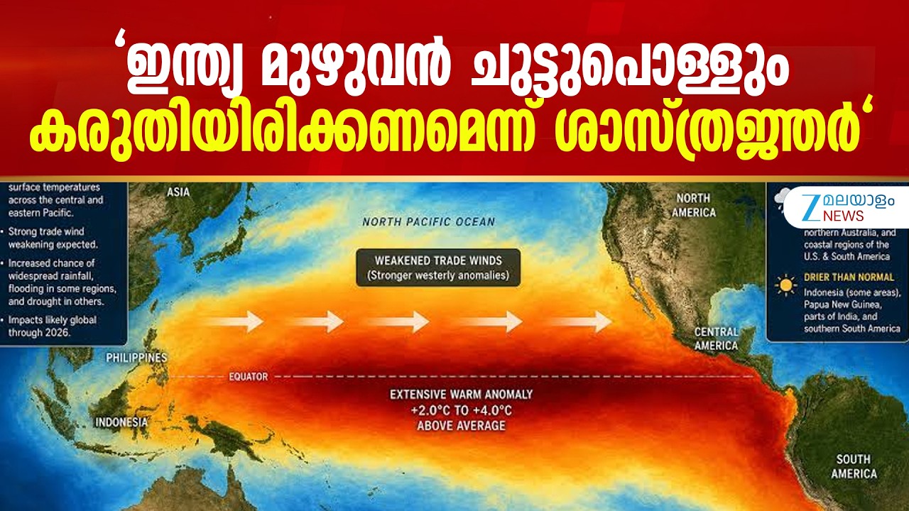 Super El Ni&ntilde;o 2026 | ഇന്ത്യ മുഴുവൻ ചുട്ടുപൊള്ളും ; കരുതിയിരിക്കണമെന്ന് ശാസ്ത്രജ്ഞർ