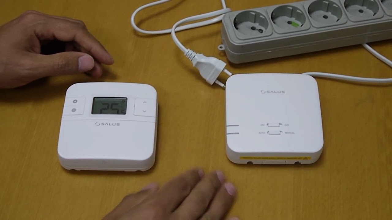 498. Salus RT310i соединение / сопряжение приёмника с передатчиком / термостат / без проводной Wi-Fi