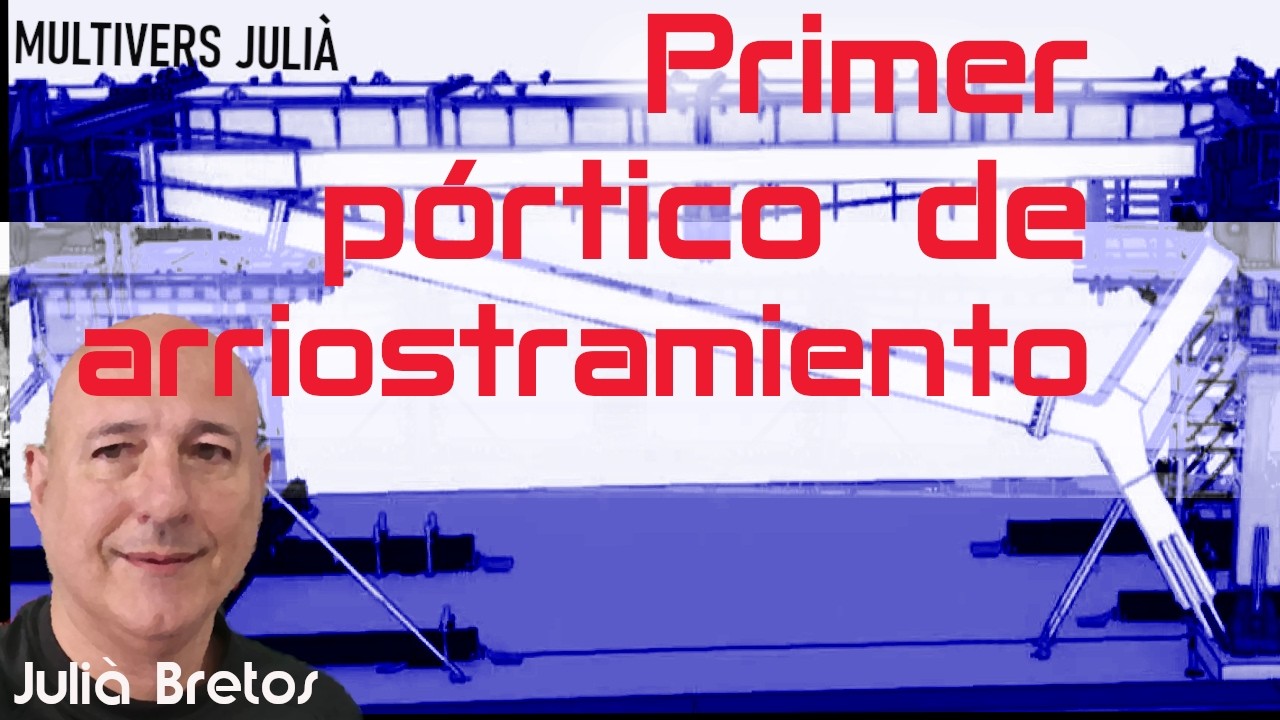Camp Nou, primer pórtico de arriostramiento