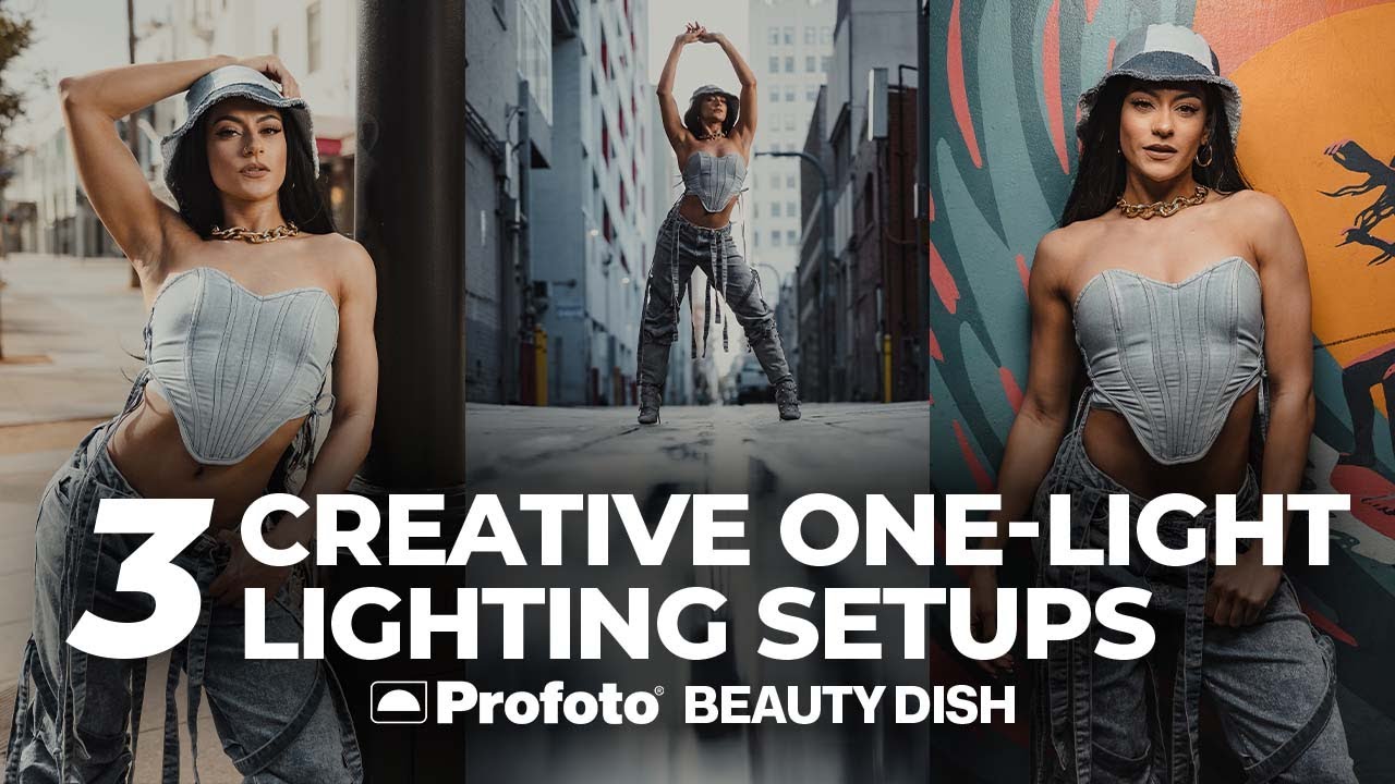 3 схемы уличного освещения ONE-LIGHT для портретной съёмки | Портретная тарелка Profoto