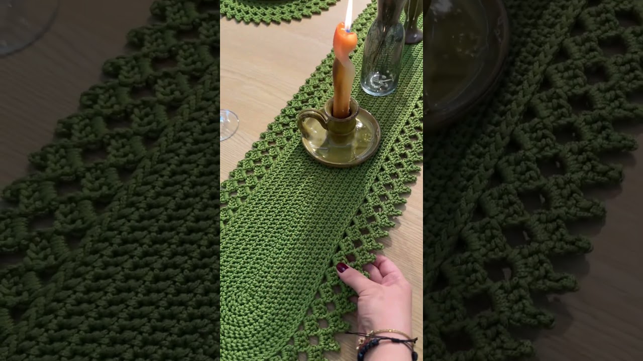 #tablerunner #tutorial #crochet #diycrafts #tığişi #handmade #&ccedil;eyiz #knitting