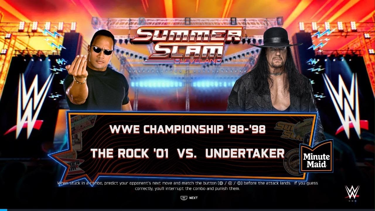 WWE 2K25 Steel Cage Match The Rock vs The Undertaker