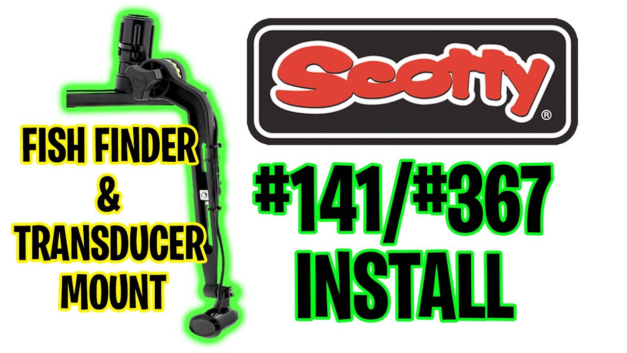 🚨Best Kayak Transducer Arm - Scotty #141 Installation - #367 Fish Finder  - Garmin 93SV GT54 GT56