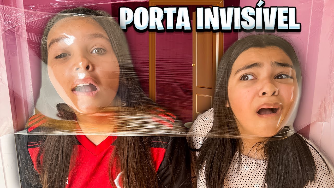 MEUS PAIS ME TROLLARAM COM UMA PORTA INVISÍVEL | PORTA FAKE PAPEL FILME