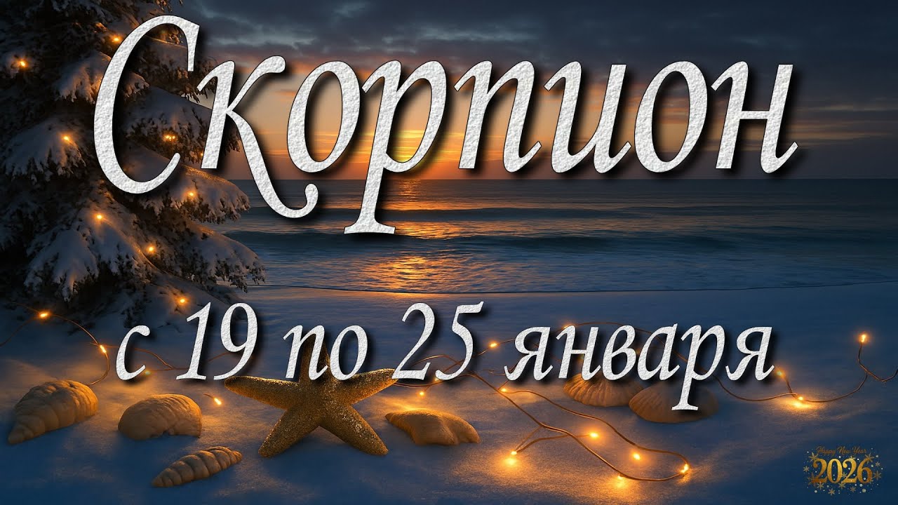 Скорпион. Прогноз на неделю с 19 по 25 января 2026 года. Таро, Оракул.