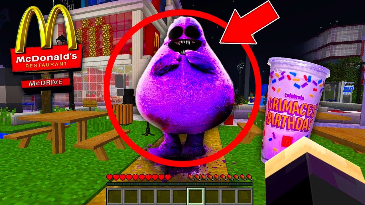 NE JAMAIS COMMANDER GRIMACE SHAKE AU MC DONALD A 3H DU MATIN SUR MINECRAFT !