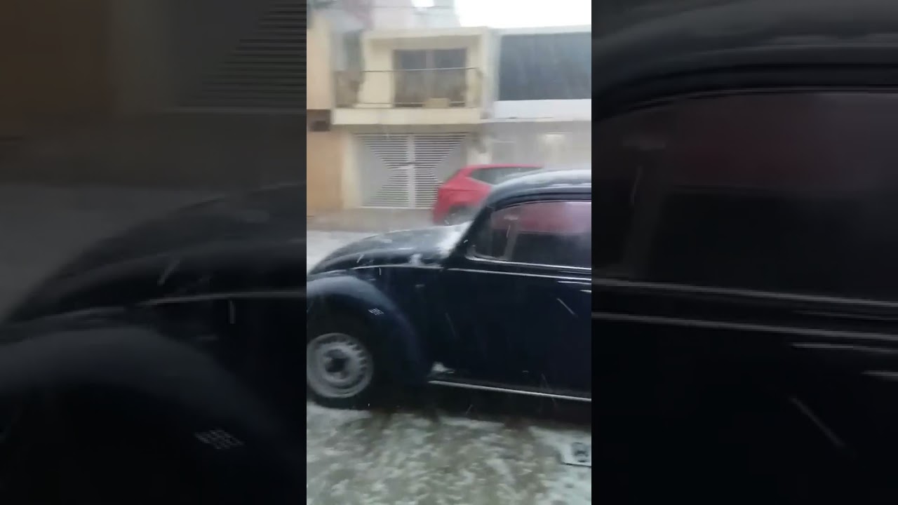 Así la granizada en Tlalnepantla Edomex esta tarde martes 22 junio 2021