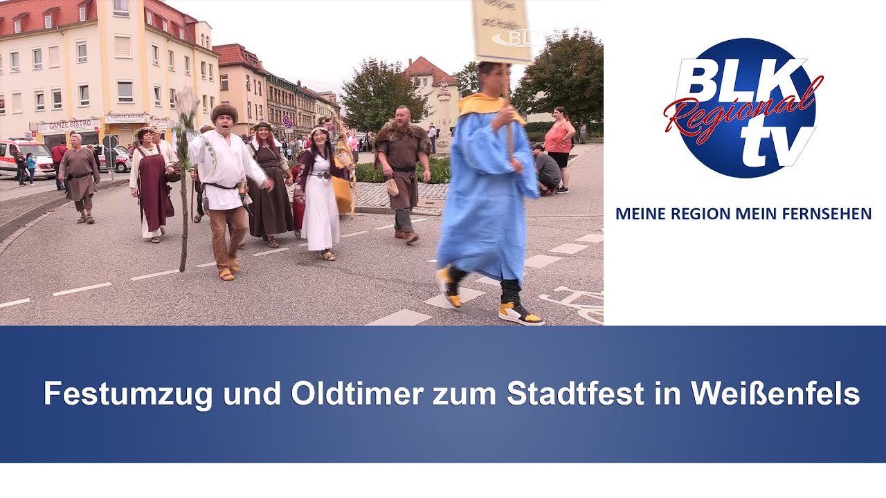 Festumzug und Oldtimer zum Stadtfest in Weißenfels