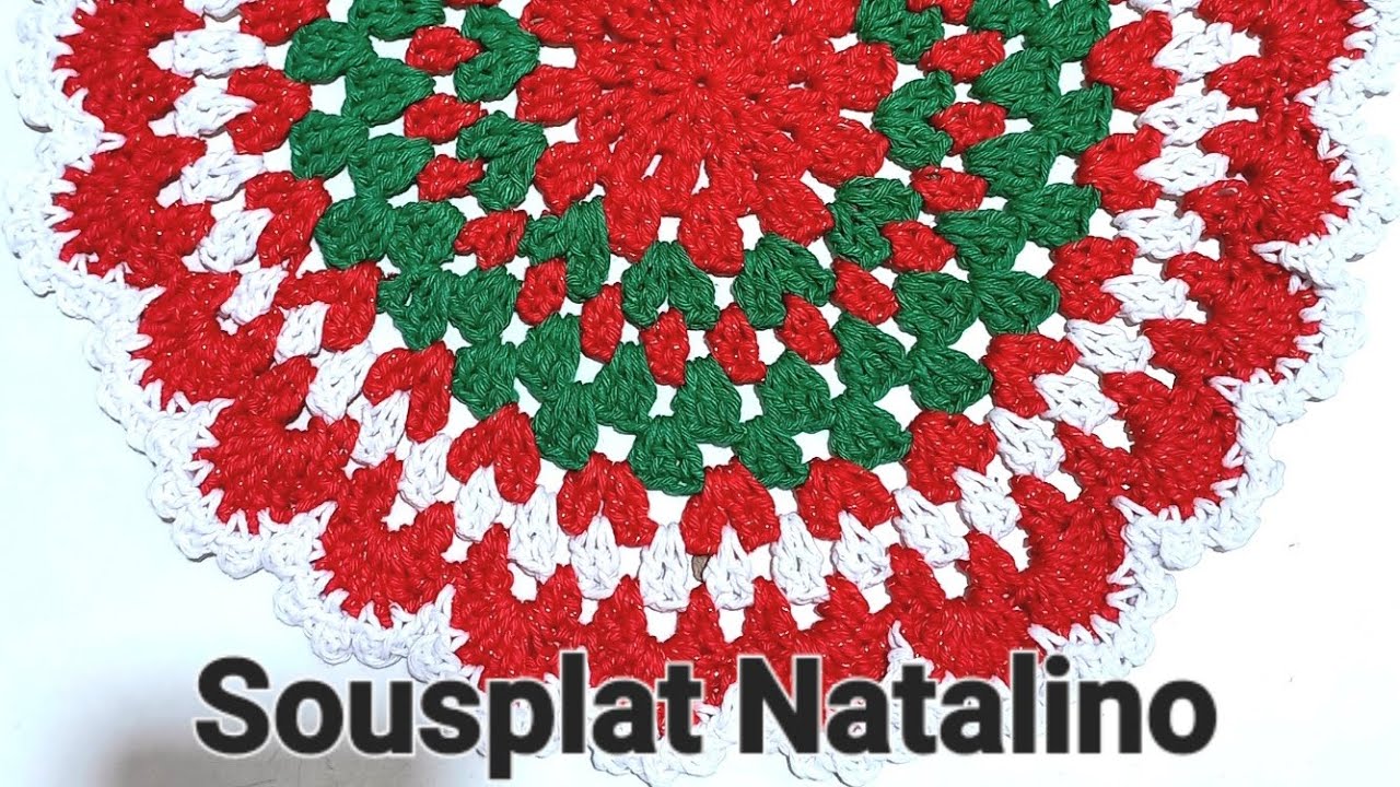 Sousplat Natalino Mais Fácil do Mundo e muito Lindo  @Ana's.crochet