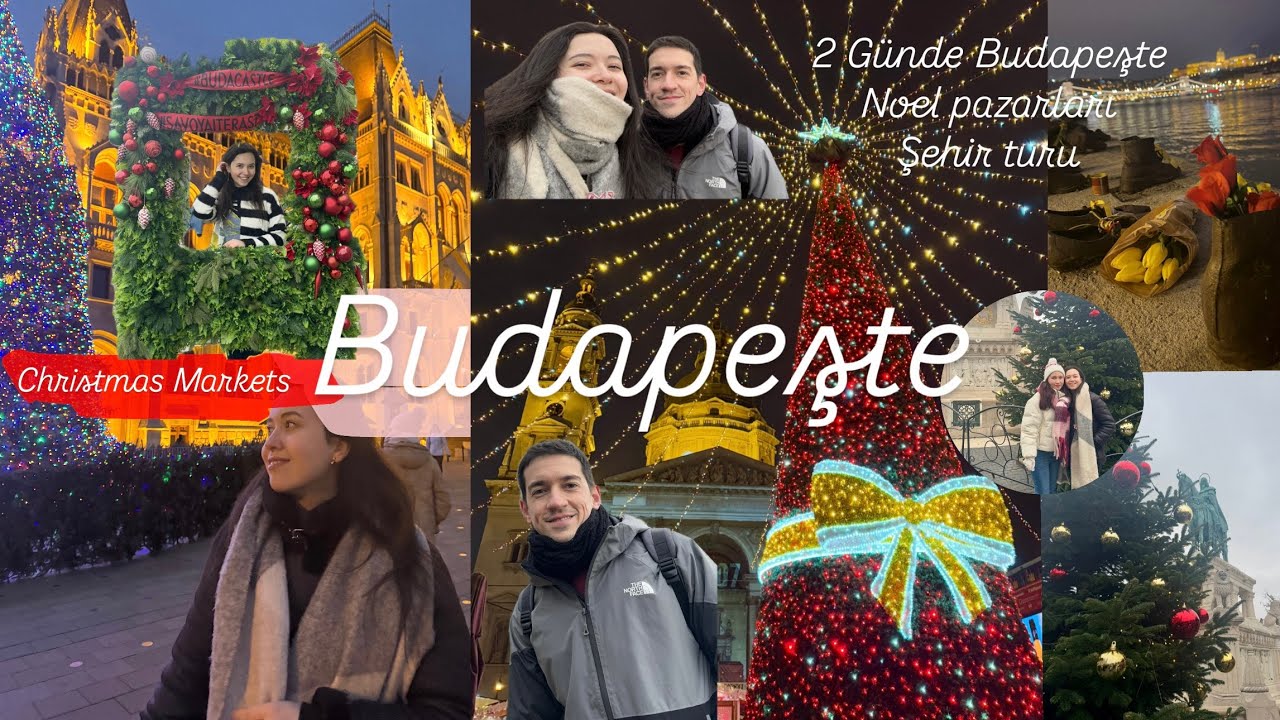 BUDAPEST CHRISTMAS MARKET  2 GÜNDE ŞEHRİ GEZİYORUZ yine yakalandık ceza yedik, en iyi goulash nerede
