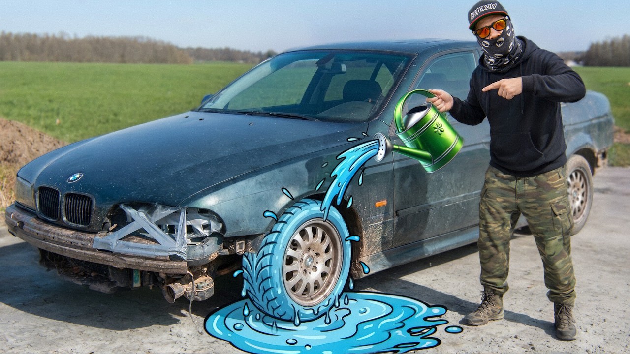 Zalaliśmy BMW E39 wodę w koła zamiast powietrza!
