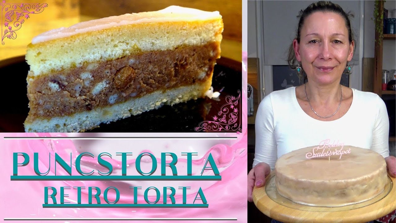 Puncstorta | Egy igazi retró torta recept |  Teca Konyhája