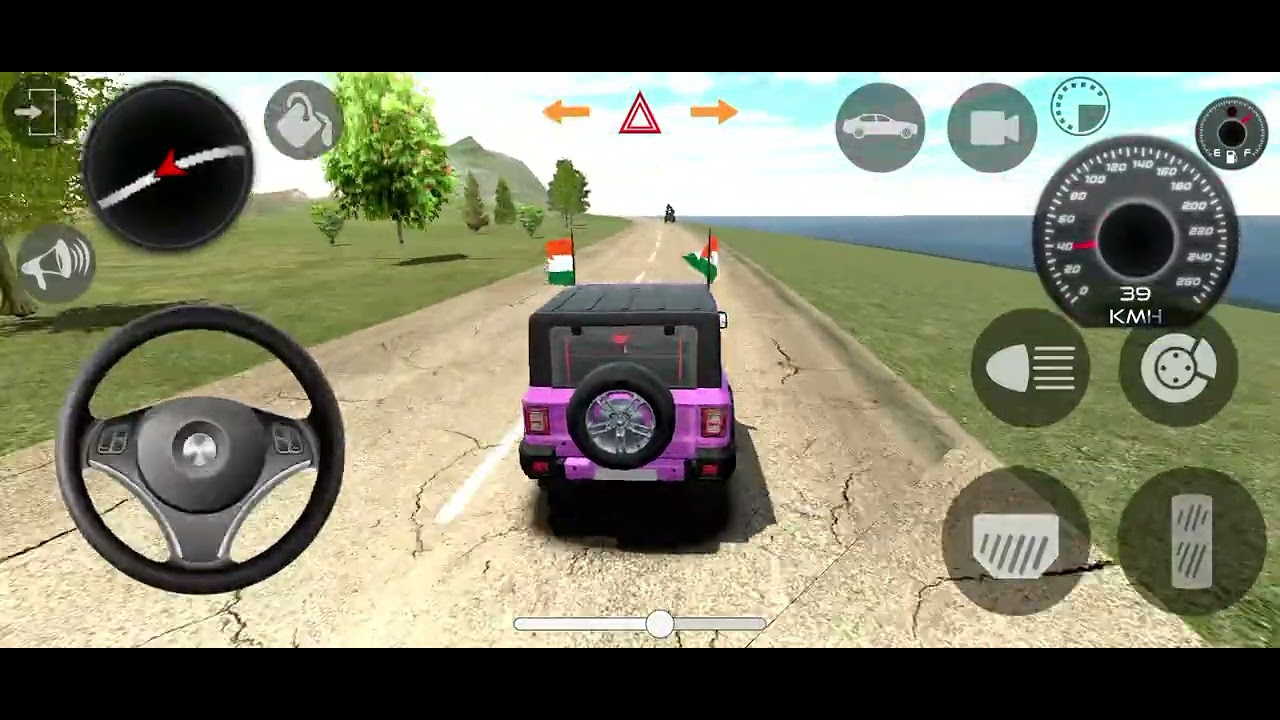 Mahindra thar👿gsmes:indian thar (games) car android game-android gameplay
