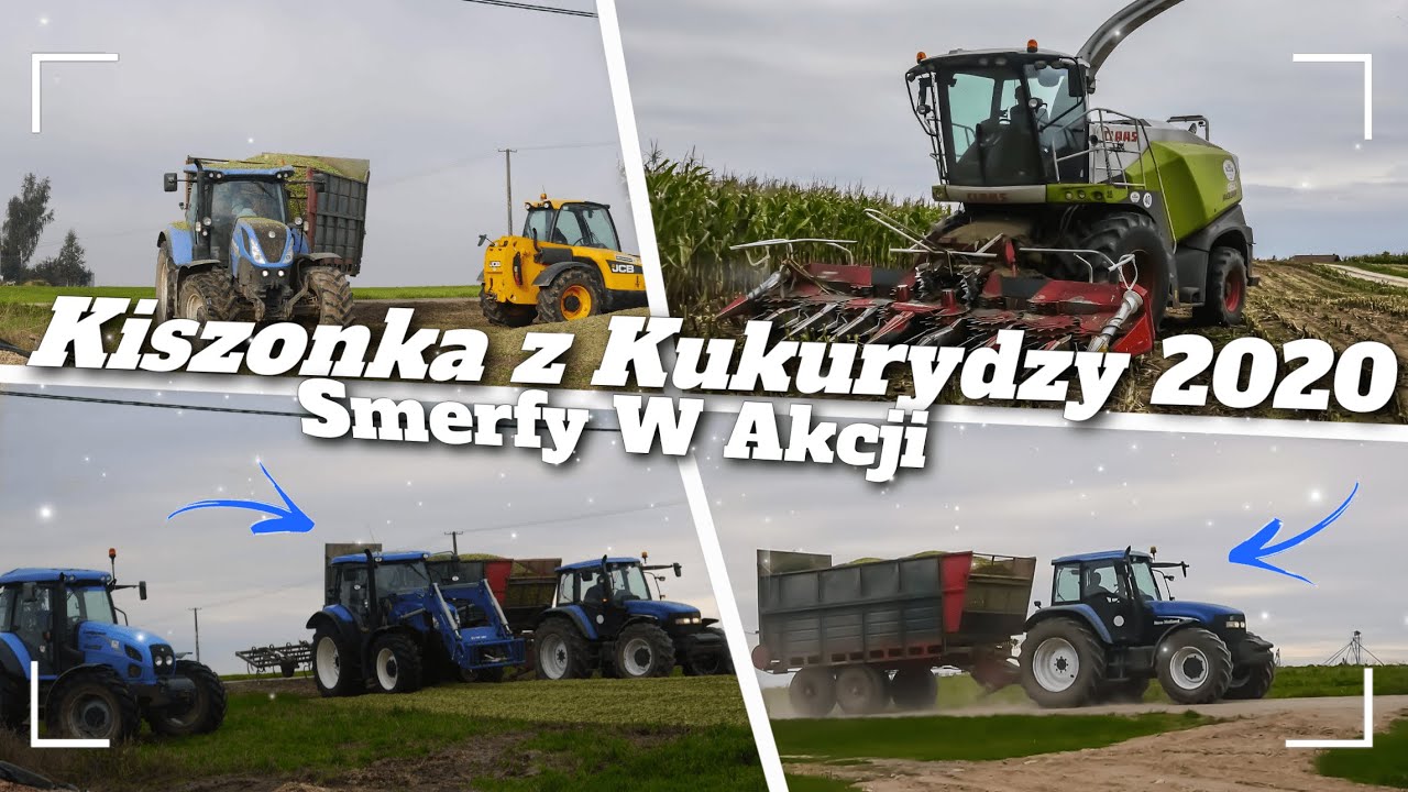Kiszonka z Kukurydzy 2020. New Holland Claas Landini Jcb. Sław-Rol