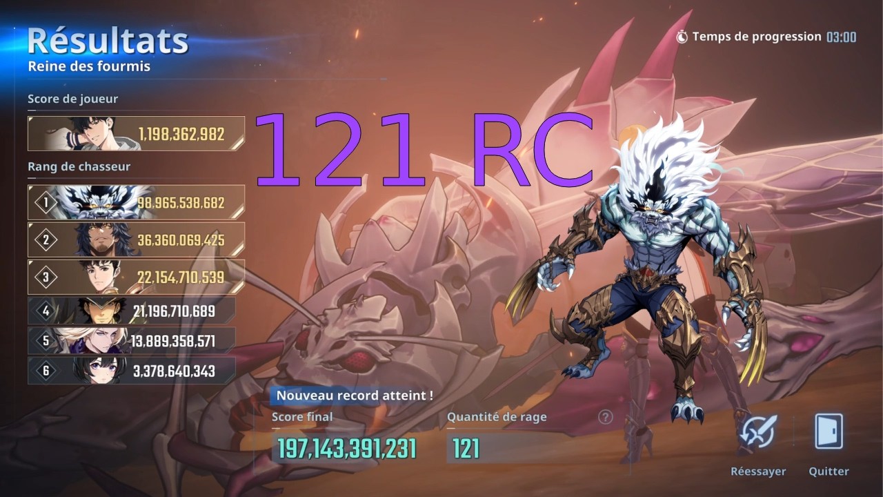 Guild Boss(Ant Queen) 121RC 197B Dark Team