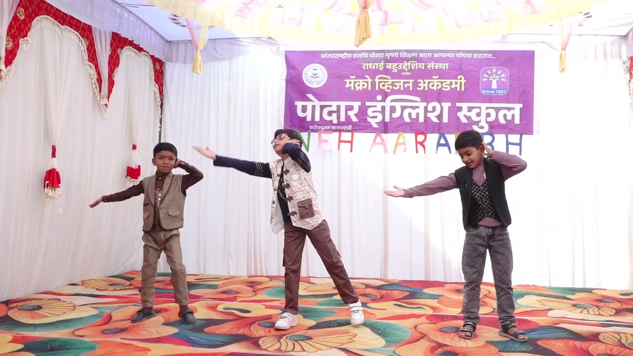 Bam Bam Bole Dance 😍 | Primary Kids MVA's Podar School Chopda | Full of Joy & Masti! 🎉