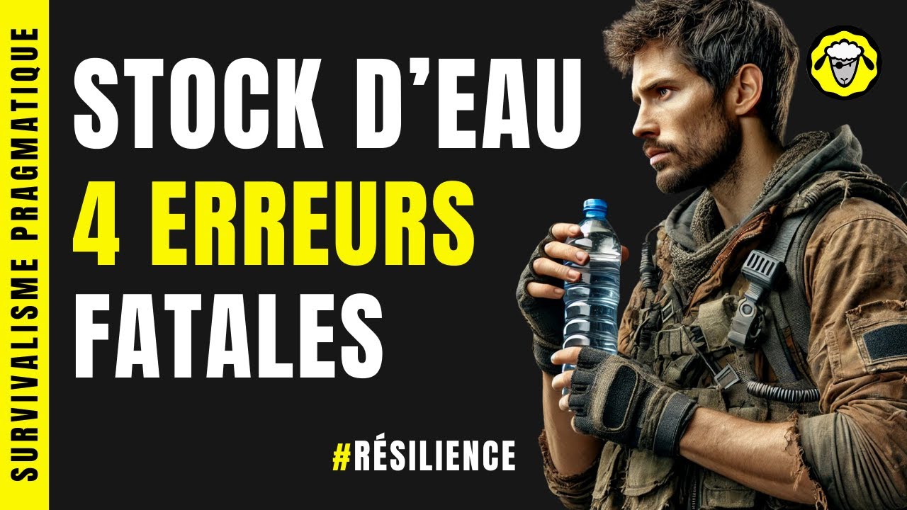 4 ERREURS FATALES dans le STOCKAGE DE L&rsquo;EAU (survivalisme, urgence, SHTF)
