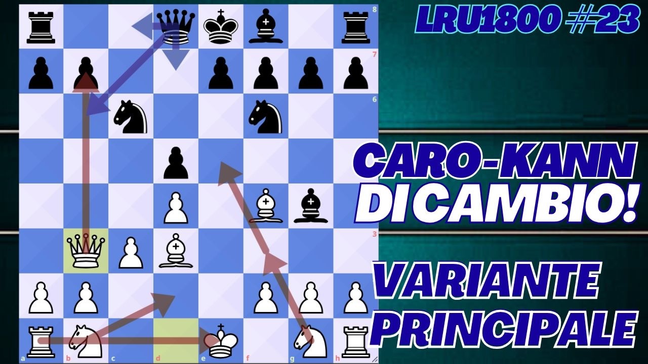 ♟️ATTACCA la CARO-KANN con LA VARIANTE DI CAMBIO! - LIFETIME REPERTOIRE UNDER 1800 #23