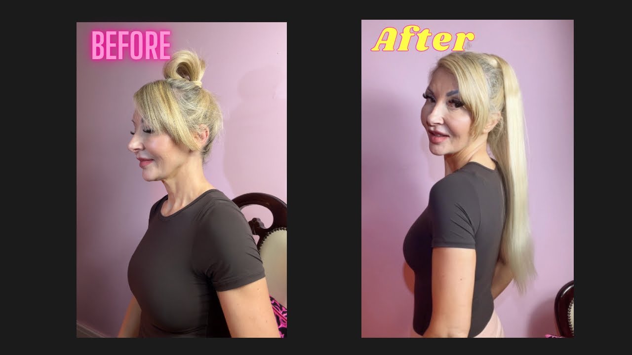 One Minute Hair The Halo Pony Tail 