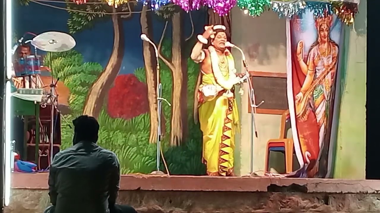  கவிராஜ் நாரதர் அவர்கள் திருப்பத்தூர் அருகே மணமேல்பட்டி வள்ளி திருமண நாடகம்