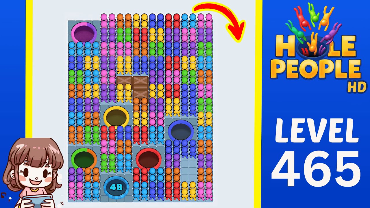 Hole People Level 465 Solution Walkthrough