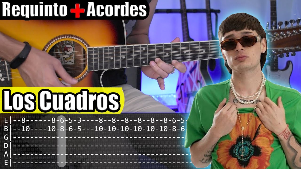 Los Cuadros - Peso Pluma x Tito Double P - Requinto + Acordes | TABS | Tutorial Guitarra