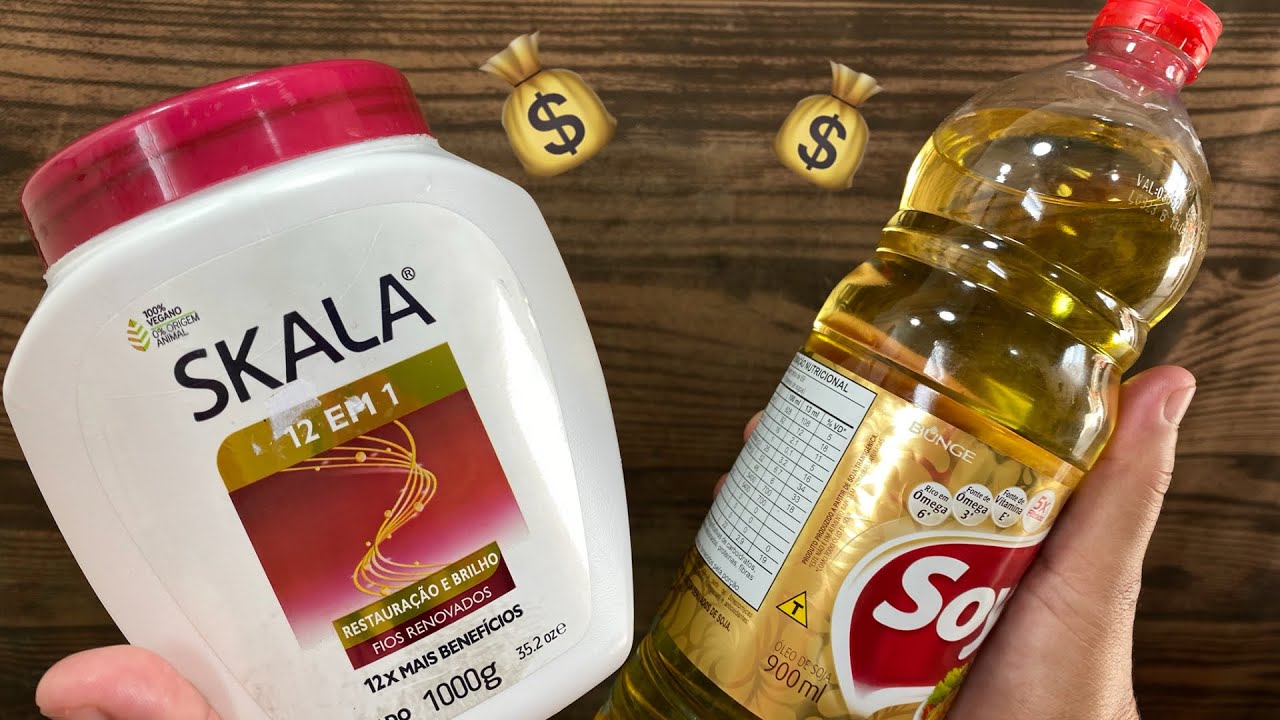💰É SÓ COLOCAR O ÓLEO DE COZINHA NO CREME DE CABELO E TUDO VAI FICA LIMPINHO VOCÊ VAI FICAR SURPRESO