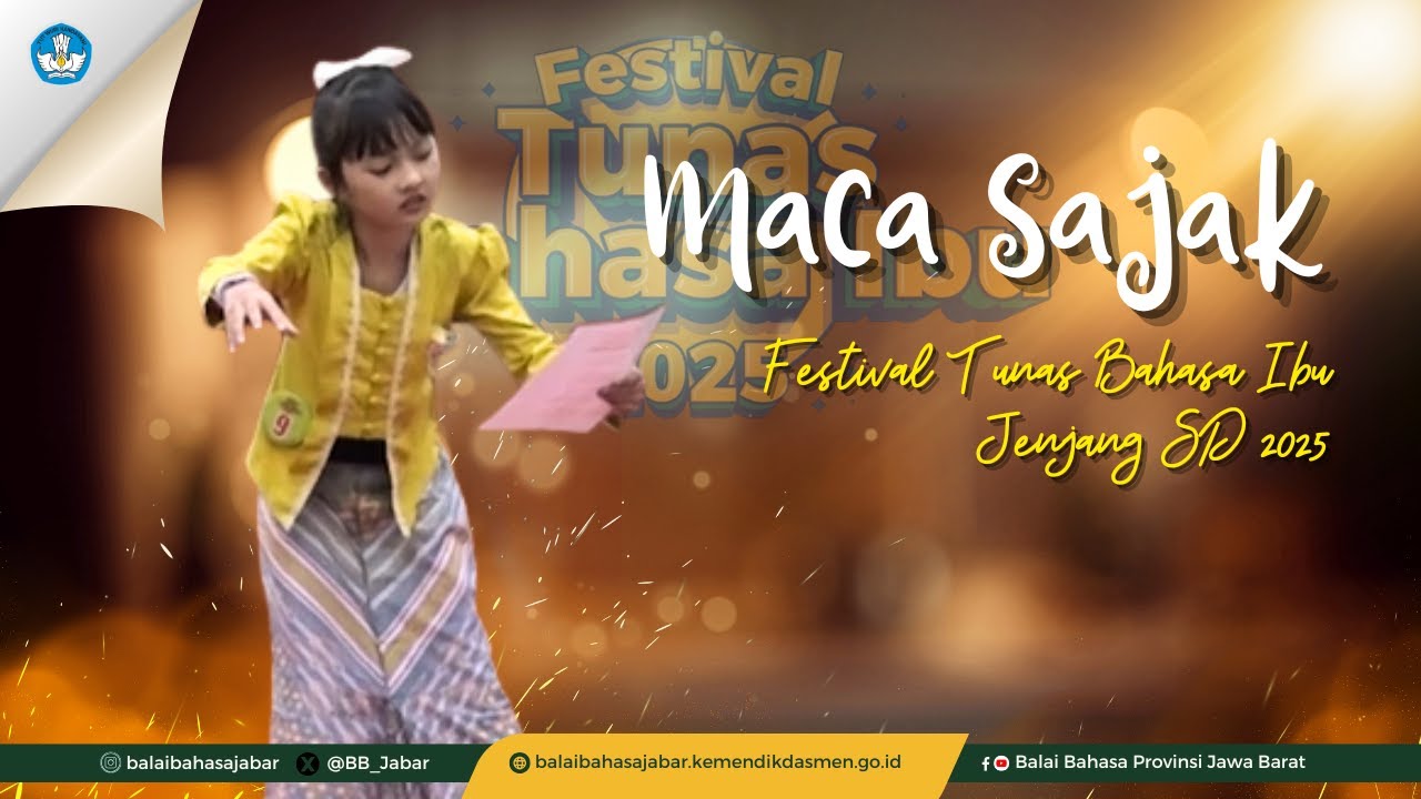 Pemenang II Maca Sajak Kategori Putri Jenjang SD, FTBI Jawa Barat 2025