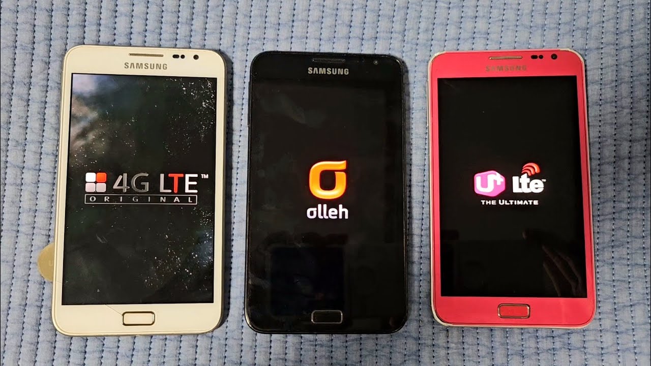 갤럭시 노트1 부팅영상 (SK, KT, LG U+) - Galaxy Note1 Boot test #galaxynote #galaxy