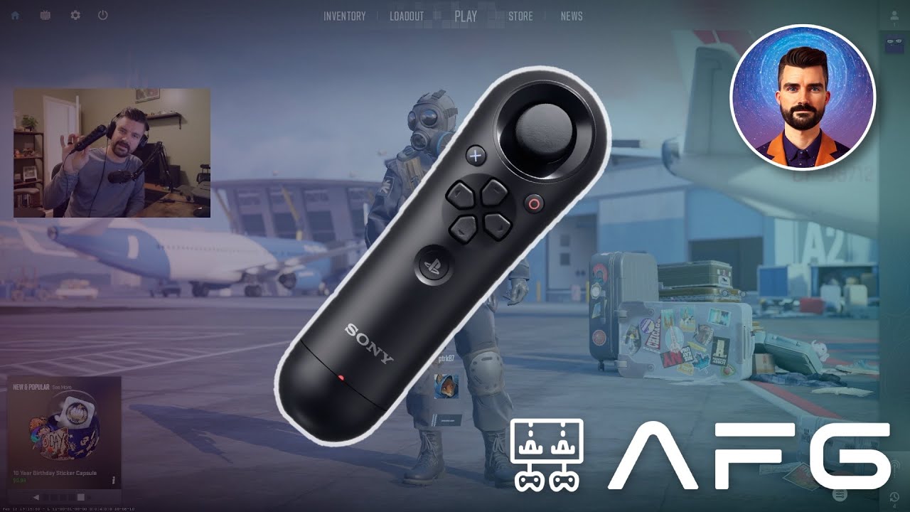 Playing Counter-Strike 2 with a Playstation Move Nav Controller