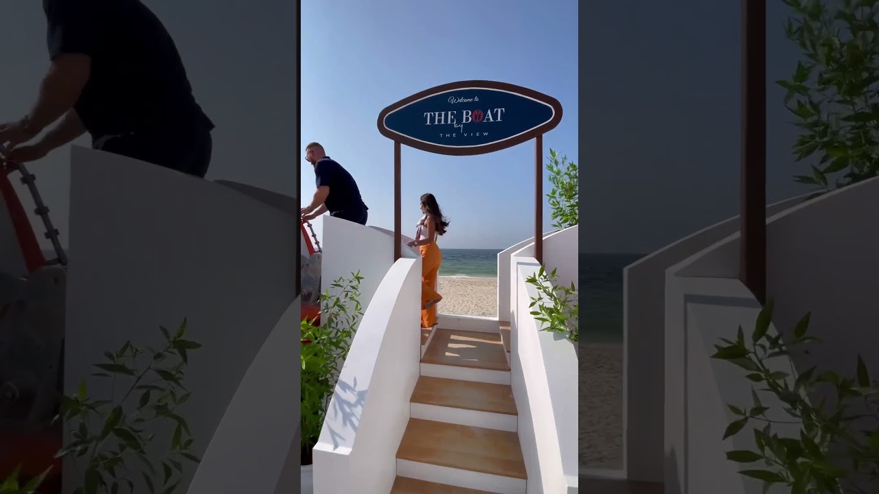 Unique dining in the UAE 📍The View, Ajman