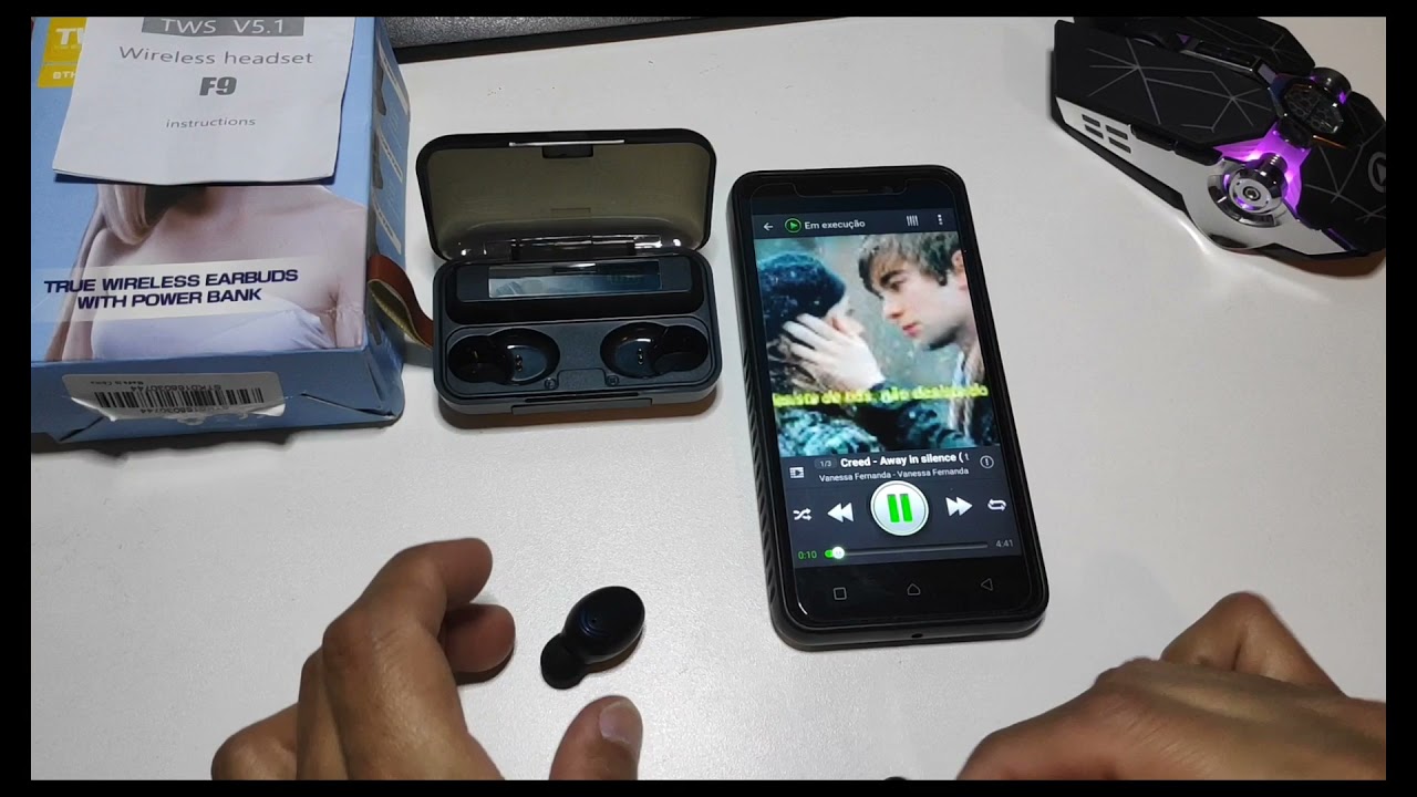Fone bluetooth TWS F9, Como funcionar, carrega at&eacute; celular mesmo?