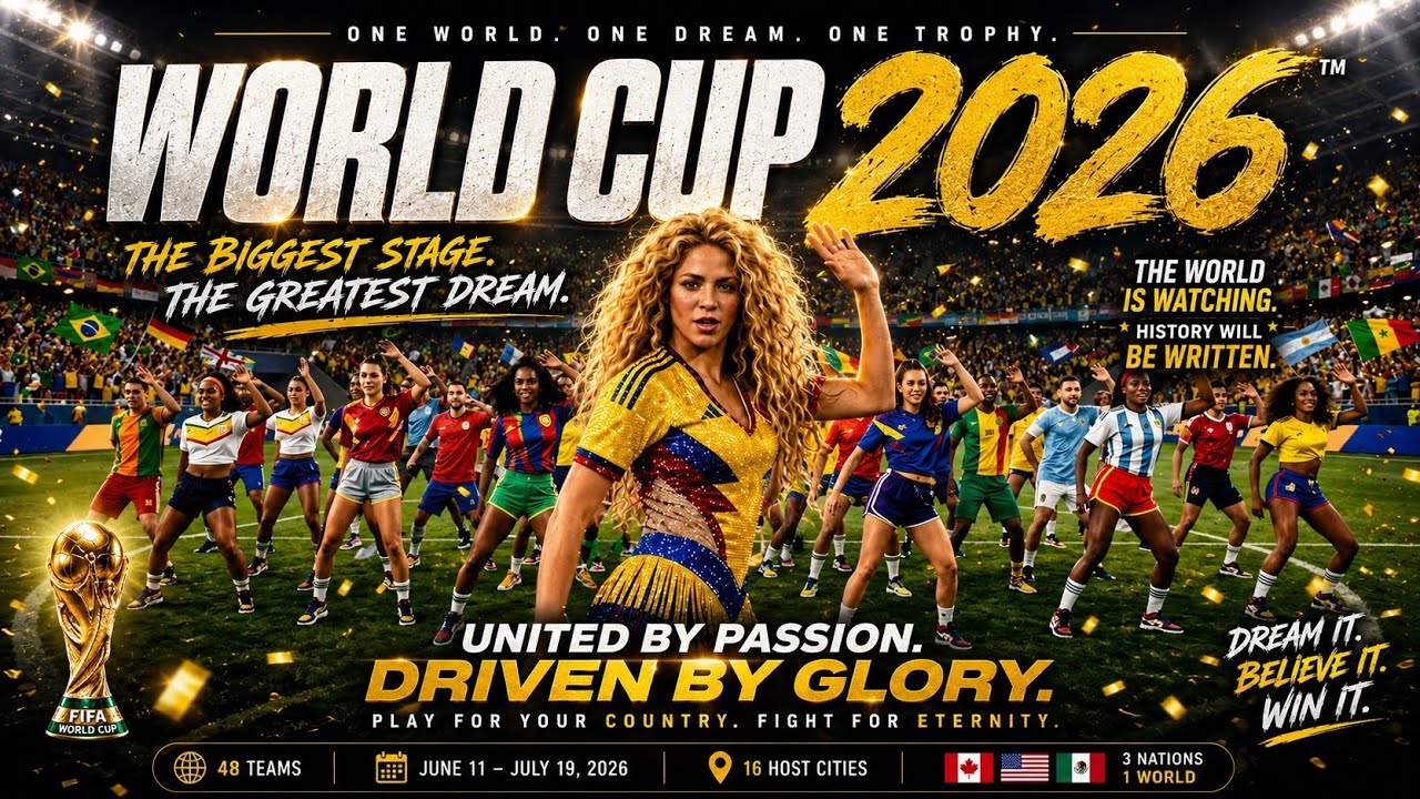 Shakira & Pitbull&ndash;On The Floor (World Cup Anthem 2026 Live Performance) official wordl cup song | 4K