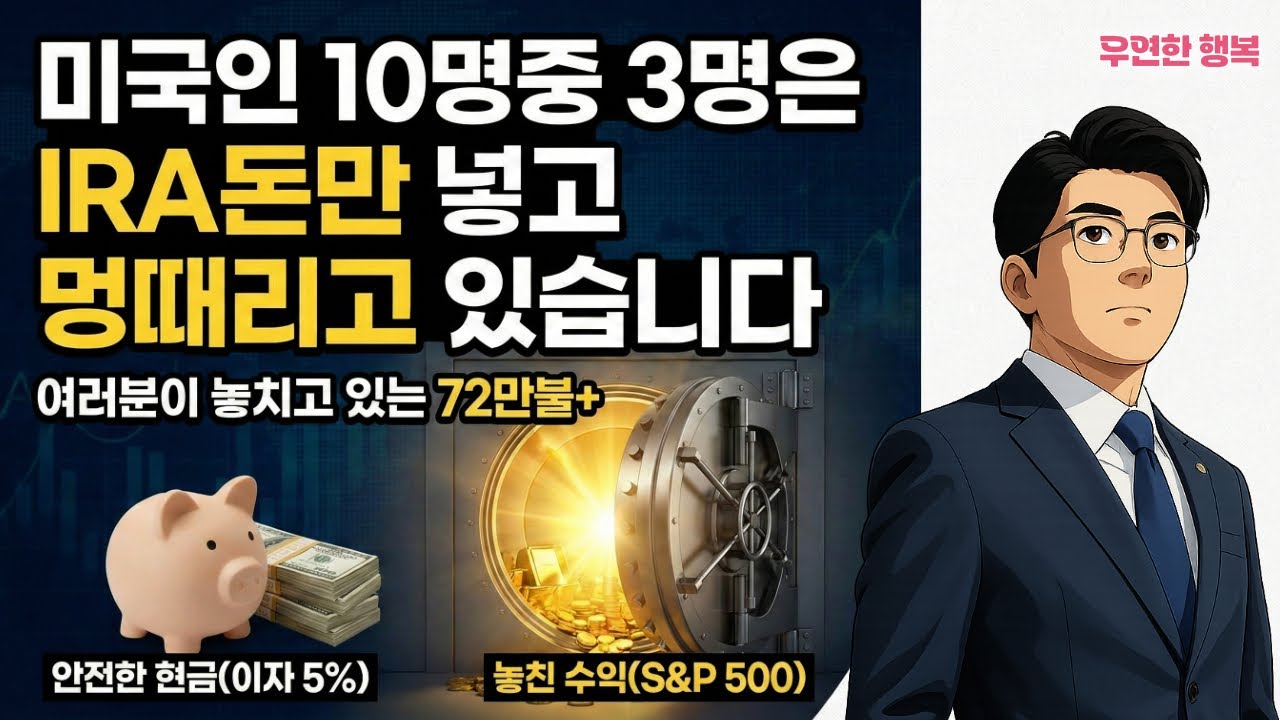 미국인 10명중 3명은 IRA돈만 넣고 72만불+ 손해를 봅니다