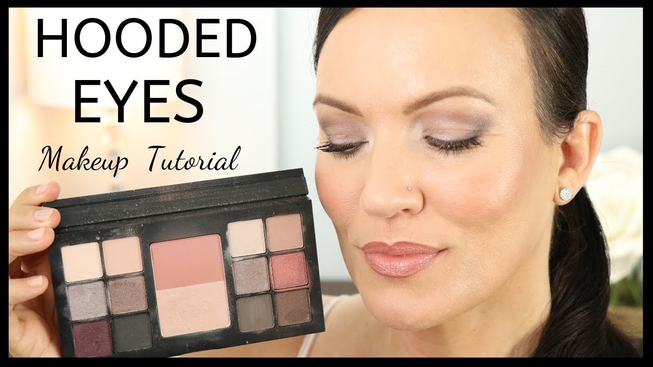 HOODED EYE MAKEUP TUTORIAL for MATURE, CREPEY, SAGGING EYES - MAC EYESHADOW Palette - NORDSTROM SALE