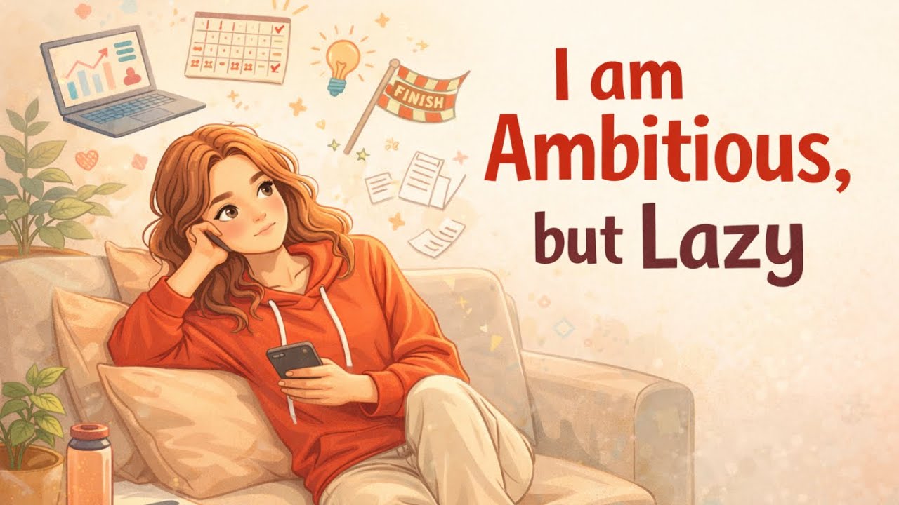 English Podcast to Lean English (B2 - C1)| I am ambitious, but lazy