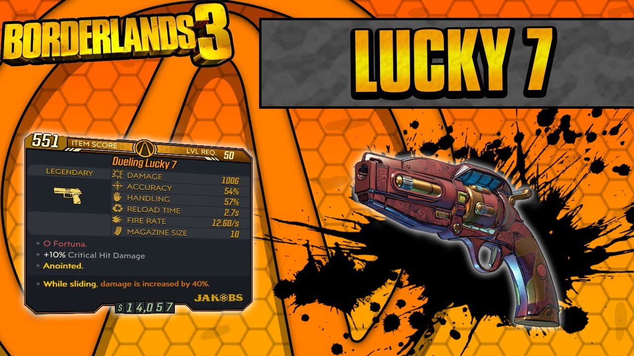Borderlands 3 | Lucky 7 Legendary Weapon Guide (Slot Machine Modifiers!)