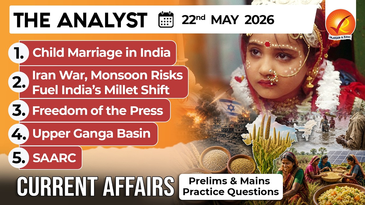 Current Affairs Today 22 May 2026 I UPSC Daily Current Affairs I The Hindu Analysis I The Analyst