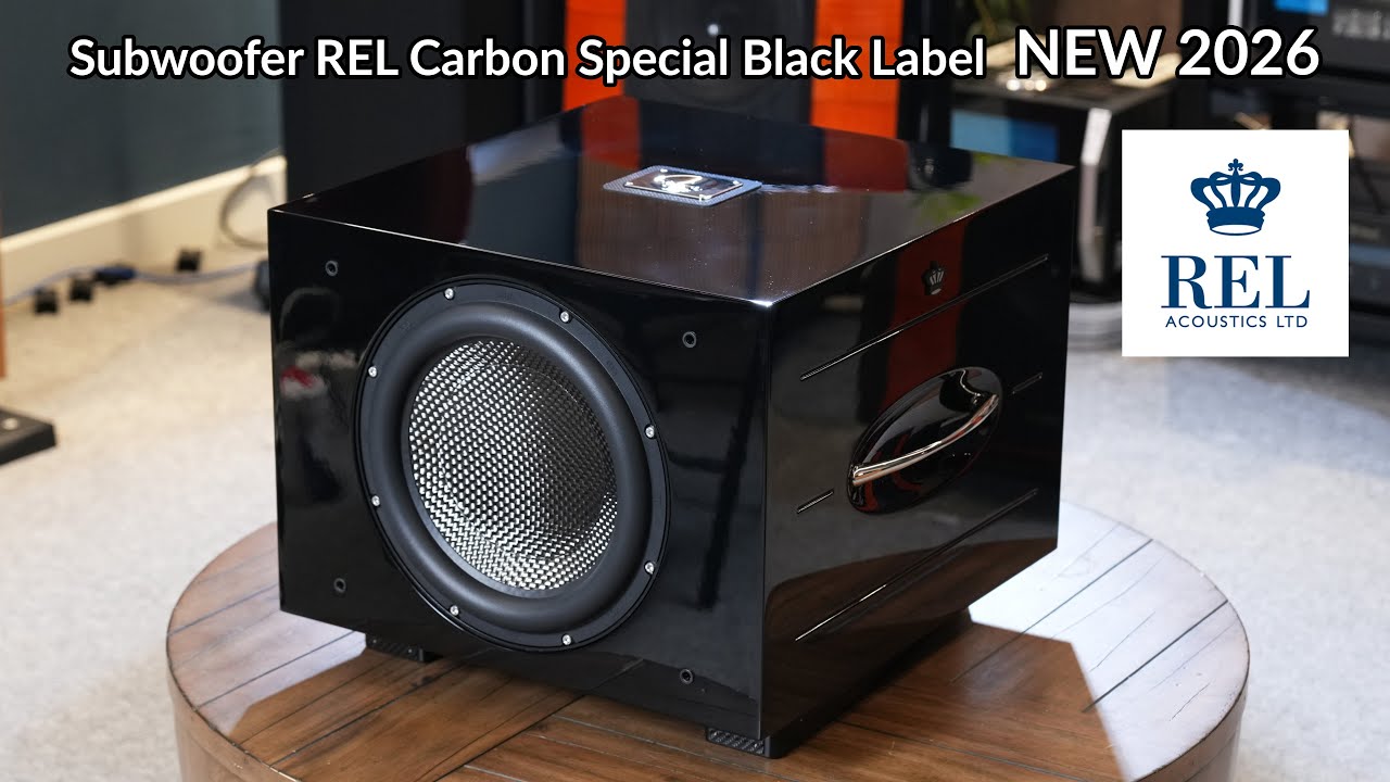 Subwoofer REL Carbon Special Black Label - NEW 2026 - Mạnh Mẽ - Chính Xác - Driver carbon 300 mm