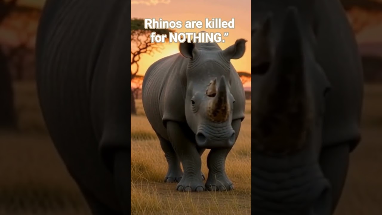 Stop Rhino Poaching – Rhino Horn Is NOT Medicine l save animal world l 