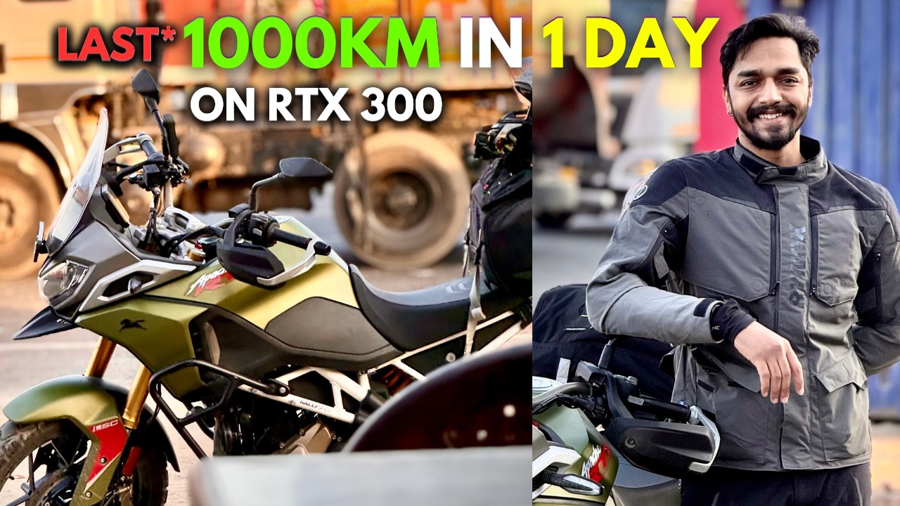 The Final 1000km On TVS RTX 300 - Before Rann Of Kutch Ride